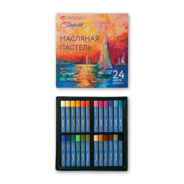 Пастель масляная 24 цвета Сонет 70412968 ЗХК