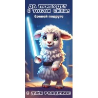 Горчаков/Конверт для денег. С днем Рождения! Да прибудет с тобой сила!/1804479/ Горчаков/Конверт для денег. С днем Рождения! Да прибудет с тобой сила!/1804479/