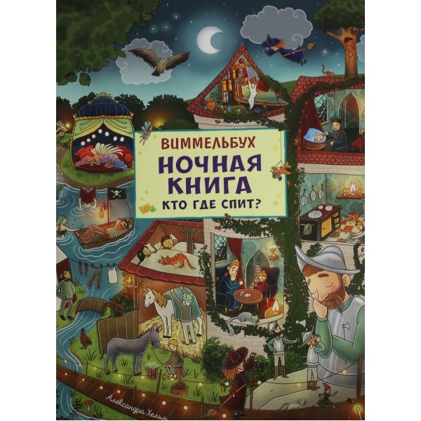Ночная книга. Кто где спит? Виммельбух. 