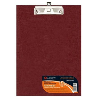 Планшет с прижимом А4 ПВХ бордовый CB0445-BR Lamark 128/650602 Планшет с прижимом А4 ПВХ бордовый CB0445-BR Lamark 128/650602