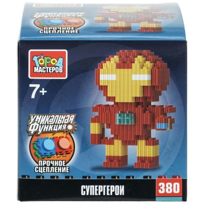 ГородМастеров Игрушка 380  Конструктор 3D сборная фигурка. Супергерои, 380 дет 19099-LD Китай