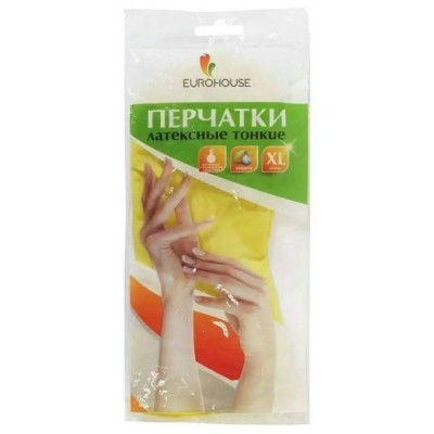 Хозяйственные товары Перчатки резиновые M Eurohouse 00-00017367 12/240 Хозяйственные товары Перчатки резиновые M Eurohouse 00-00017367 12/240
