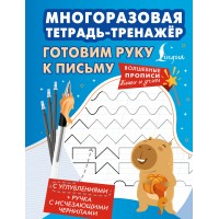 Готовим руку к письму. Многоразовая тетрадь - тренажер. 