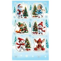 Мир открыток/Наклейка. Новый год 0-11-5264А/0115264/
