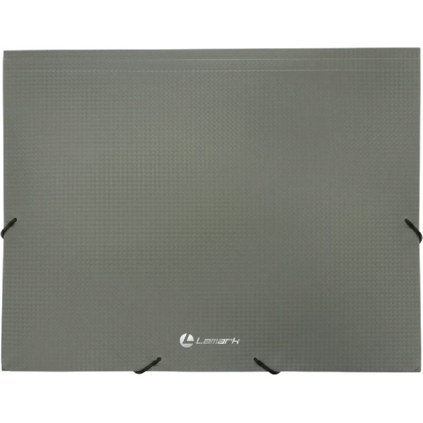 Папка на резинке А4 600мкм серая TF0125-GR Lamark  128/63152