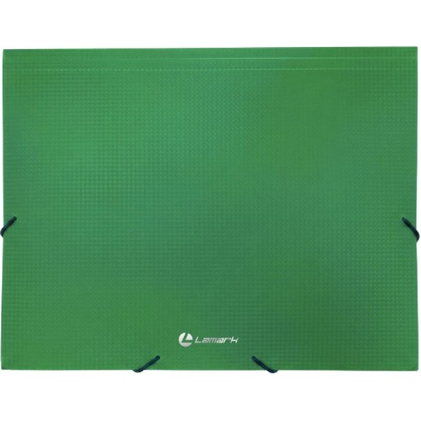 Папка на резинке А4 600мкм зеленая TF0125-GN Lamark  128/63155