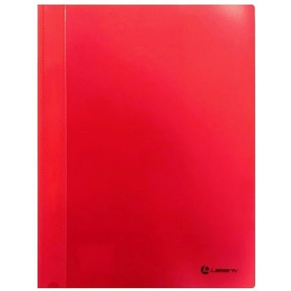 Скоросшиватель пластиковый А4 300мкм 2 кармана, красная FF0052-RD Lamark 10/80/400 128/75576