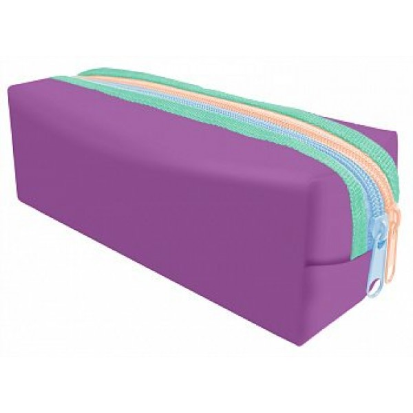 Пенал 2 отделения мягкий 21х7х7мм сиреневый PB0027-01 Lamark  128/71506501