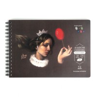 Альбом 14 листов для пастели 16х21 270г/м2, с калькой, гребень  Малевичъ  401611