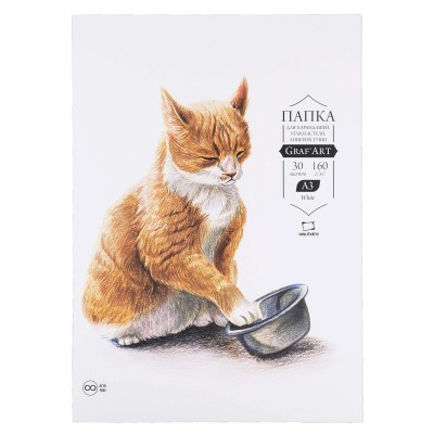 Папка для рисования карандашами А3 160г/м2, 30 листов Graf'Art  Малевичъ  402320