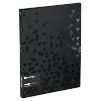 Папка с боковым зажимом А4 17мм 1000мкм Triangle Black черная, карман FSc_A4399 Berlingo 390229 Папка с боковым зажимом А4 17мм 1000мкм Triangle Black черная, карман FSc_A4399 Berlingo 390229