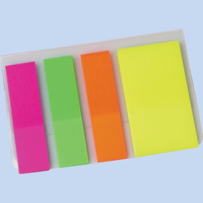Блок клей -закладки 45х12+45х12 цветные 82216 Centrum