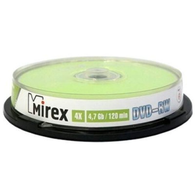 Диск DVD-RW 4.7Gb 4x 10шт Бокс UL130032A4L Mirex
