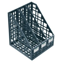 Лоток вертикальный 3 секции черный ЛТВ-63720/ЛТ81 Стамм  076884