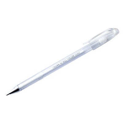 Ручка гелевая Hi-Jell Pastel пастель белая 0,8мм HJR-500P Crown 12/144/1152 001956