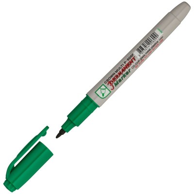 Маркер перманентный 1мм Multi Marker Super Slim зеленый, пулевидный P-505F Crown 207901 Маркер перманентный 1мм Multi Marker Super Slim зеленый, пулевидный P-505F Crown 207901