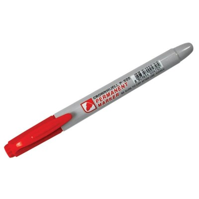 Маркер перманентный 2мм Multi Marker Slim красный, пулевидный P-505 Crown 207897 Маркер перманентный 2мм Multi Marker Slim красный, пулевидный P-505 Crown 207897