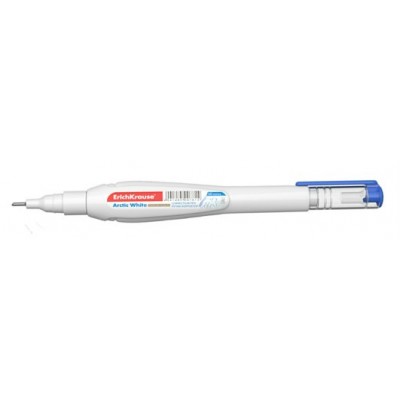 Корректор ручка 10мл металлический наконечник Arctic white цветной колпачок 781 ErichKrause 12/396