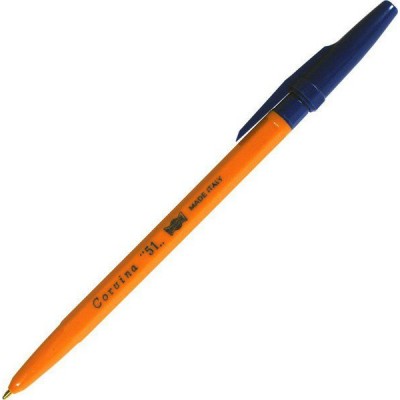 Ручка шариковая Corvina 51 синяя желтый корпус 40163/02G Corvina 12559, 50/2400