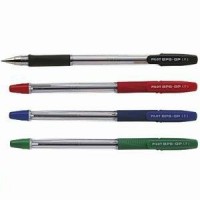 Ручка шариковая красная 0,7мм резиновый грип BPS-GP-F/R Pilot