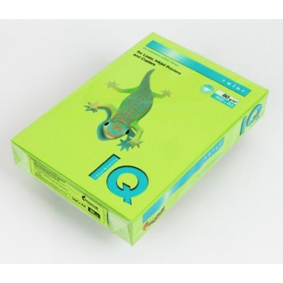 Бумага для ксерокса цветная А4 100 листов 80г/м2 IQ Color Intensive зеленая липа LG46 ЦБ008575 Mondi