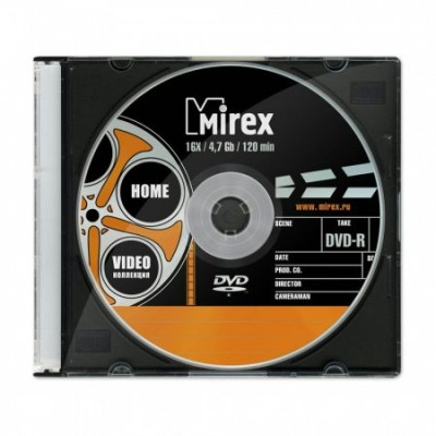 Диск DVD-R 4.7Gb 16x Video Коллекция Slim case UL130006A1S Mirex