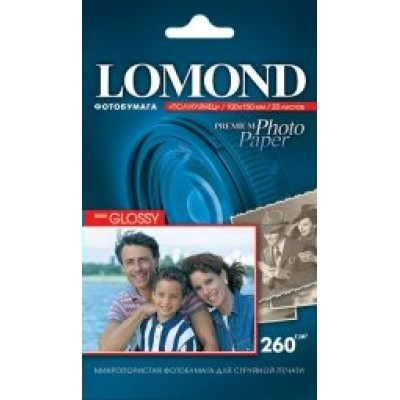 Бумага для фотопечати 100x150 20 листов 260г/м2 Semi Glossy 1103302 Lomond