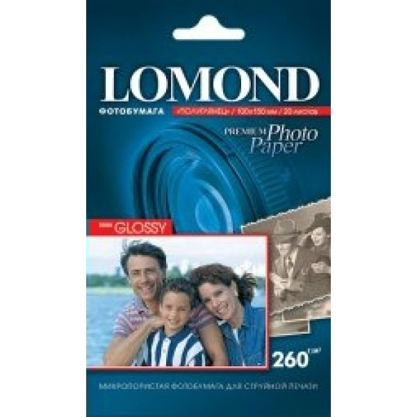 Бумага для фотопечати 100x150 20 листов 260г/м2 Semi Glossy 1103302 Lomond