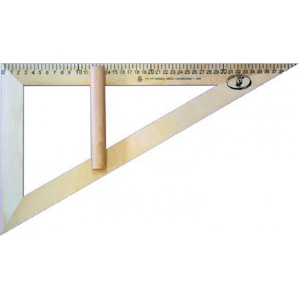 Треугольник деревянный 30гр 40см для классной доски 3784 С364 Можга