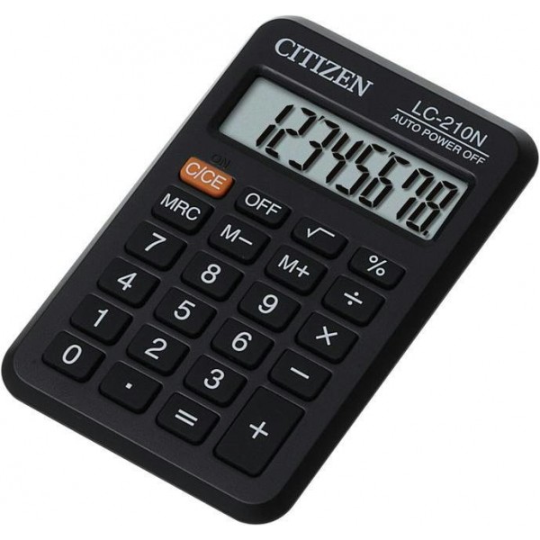 Калькулятор 8-разрядный LC-210NR черн. 163394 Citizen  268471
