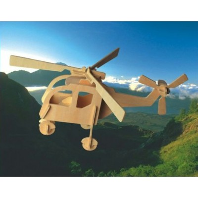 Сборная модель деревянная Вертолет Р001 ВГА