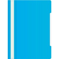 Скоросшиватель пластиковый А4 120/160мкм голубой 816293 Бюрократ 20/200 PS20azure