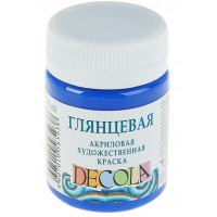 Краска акриловая художественная 50мл глянцевая Decola Ультрамарин 2928511 ЗХК Краска акриловая художественная 50мл глянцевая Decola Ультрамарин 2928511 ЗХК