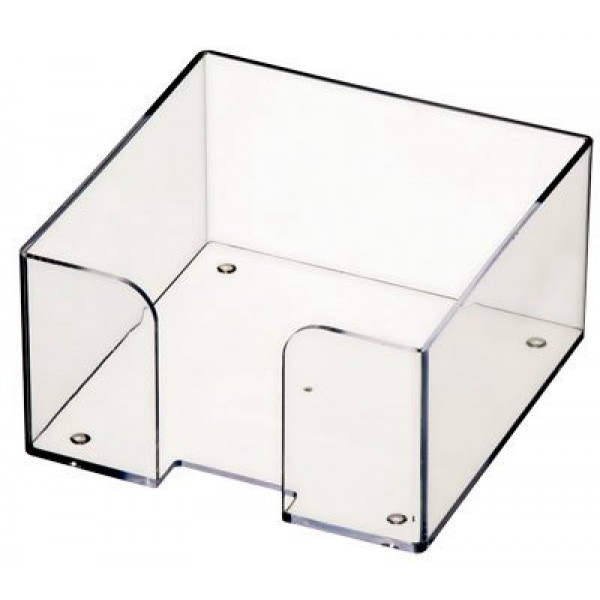 Подставка для бумажного блока 90x90x50 прозрачная ПЛ61 Стамм  098064