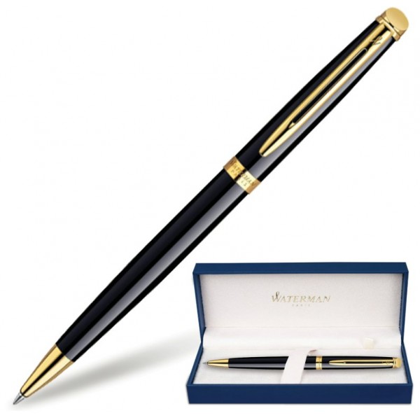 Ручка подарочная шариковая Hemisphere Mars Black/GT стержень Mblk S0920670 22002 Waterman