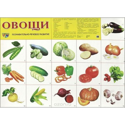 Овощи. А2. 