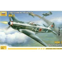 Сборная модель пластиковая Самолет Як-3 46 деталей 7301 Звезда