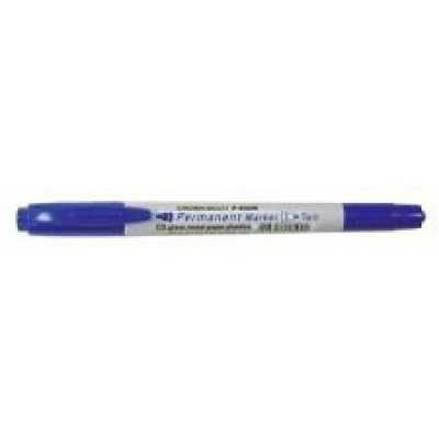 Маркер перманентный 1-2мм двусторонний Multi Marker Twin синий P-800W Crown  117934