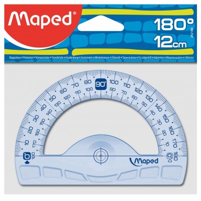 Транспортир пласт. 12см 180гр 242180 Maped 30/360