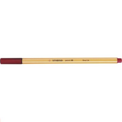 Ручка капилярная Point 88 темно-красная 0,4мм 88/50 Stabilo
