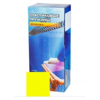 Гребень для брошюровщика  4,5мм 100шт пластиковый желтый BP2154 Office Kit