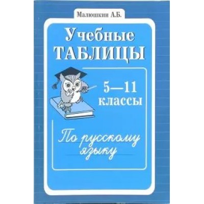 Учебные таблицы 5 - 11 классы по русскому языку. Малюшкин А.Б.