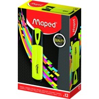 Маркер текстовой Fluo pep's желтый, скошенный 742534 Maped 12/144