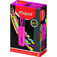 Маркер текстовой Fluo pep's розовый, скошенный 742536 Maped 12/144