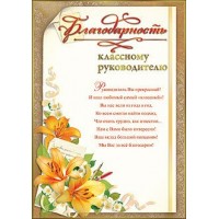 Праздник/Благодарность классному руководителю/32738/