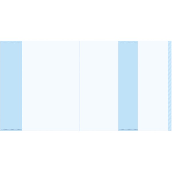 Обложка для тетрадей и дневников 215х390мм 60мкм прозр. с самокл. пол. 8052300 deVente 200/1600