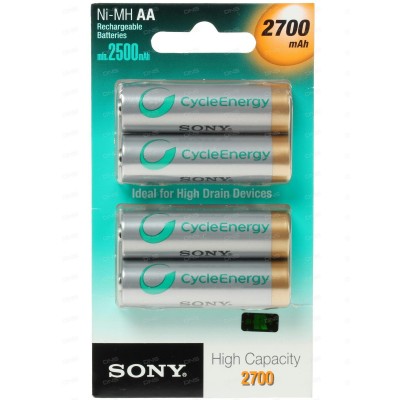 Элемент питания R06 Аккумулятор 2700mAh HR6-4BL Sony