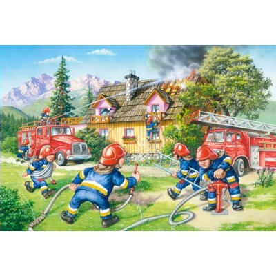 Castor Land Пазл-Макси 40  Пожарные В-040025 Польша