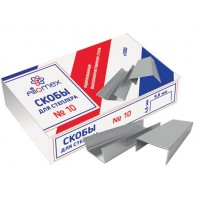 Скобы для степлера №10 1000шт Attomex оцинкованные 4141301 deVente 10/1000