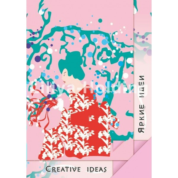 Бумага для оригами и аппликации 10x14 20л C.ideas Pink роз. ПЛ-0820 Лилия